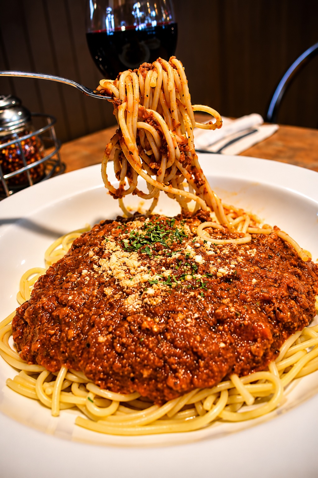 Spaghetti with meat sauce